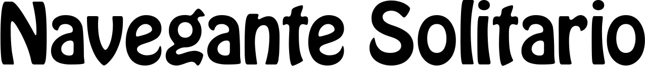 Vorschau des Bootsnamens "Navegante Solitario" als Schriftzug für "Bootsbeschriftung Fett 01"