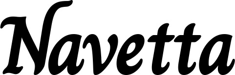 Vorschau des Bootsnamens "Navetta" als Schriftzug für "Bootsbeschriftung Klassisch 51"