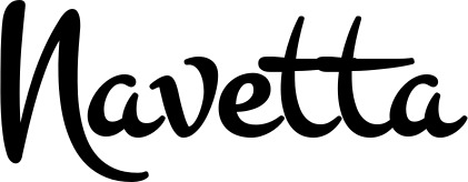 Vorschau des Bootsnamens "Navetta" als Schriftzug für "Bootsbeschriftung Klassisch 81"