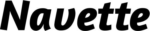 Vorschau des Bootsnamens "Navette" als Schriftzug für "Bootsbeschriftung Kursiv 01"