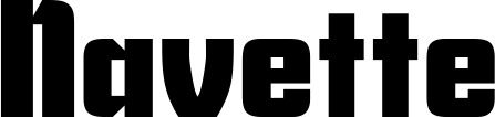Vorschau des Bootsnamens "Navette" als Schriftzug für "Bootsbeschriftung Neu 11"