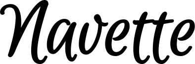 Vorschau des Bootsnamens "Navette" als Schriftzug für "Bootsbeschriftung Klassisch 105"