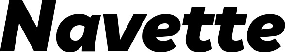 Vorschau des Bootsnamens "Navette" als Schriftzug für "Bootsbeschriftung Kursiv 06"