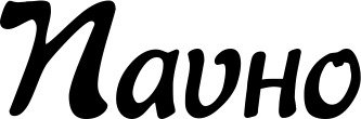 Vorschau des Bootsnamens "Navío" als Schriftzug für "Bootsbeschriftung Klassisch 15"