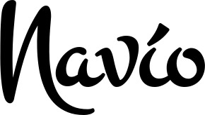Vorschau des Bootsnamens "Navío" als Schriftzug für "Bootsbeschriftung Klassisch 81"