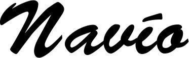 Vorschau des Bootsnamens "Navío" als Schriftzug für "Bootsbeschriftung Klassisch 03"