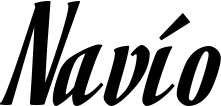 Vorschau des Bootsnamens "Navío" als Schriftzug für "Bootsbeschriftung Klassisch 93"