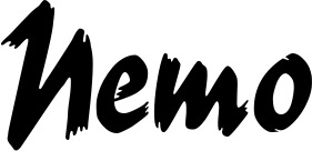 Vorschau des Bootsnamens "Nemo" als Schriftzug für "Bootsbeschriftung Neu 10"