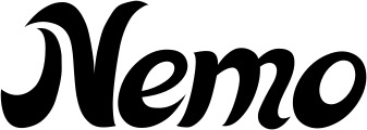 Vorschau des Bootsnamens "Nemo" als Schriftzug für "Bootsbeschriftung Klassisch 33"