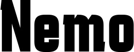 Vorschau des Bootsnamens "Nemo" als Schriftzug für "Bootsbeschriftung Fett 41"