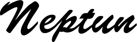 Vorschau des Bootsnamens "Neptun" als Schriftzug für "Bootsbeschriftung Klassisch 03"