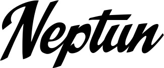 Vorschau des Bootsnamens "Neptun" als Schriftzug für "Bootsbeschriftung Klassisch 29"