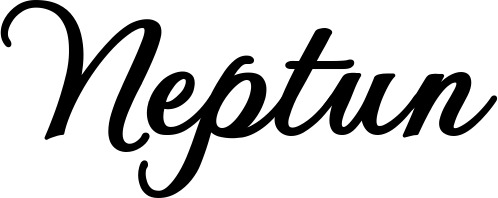 Bootsname 'Neptun' angezeigt als 'Bootsbeschriftung Klassisch 69'