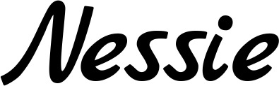 Vorschau des Bootsnamens "Nessie" als Schriftzug für "Bootsbeschriftung Klassisch 77"