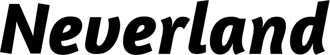 Vorschau des Bootsnamens "Neverland" als Schriftzug für "Bootsbeschriftung Kursiv 01"