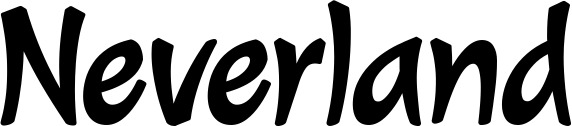Vorschau des Bootsnamens "Neverland" als Schriftzug für "Bootsbeschriftung Klassisch 72"