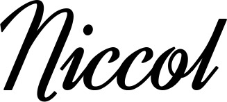 Vorschau des Bootsnamens "Niccolò" als Schriftzug für "Bootsbeschriftung Klassisch 44"