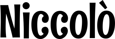 Vorschau des Bootsnamens "Niccolò" als Schriftzug für "Bootsbeschriftung Neu 68"