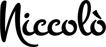 Vorschau des Bootsnamens "Niccolò" als Schriftzug für "Bootsbeschriftung Klassisch 81"