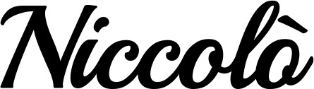 Vorschau des Bootsnamens "Niccolò" als Schriftzug für "Bootsbeschriftung Klassisch 86"