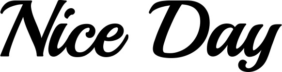 Vorschau des Bootsnamens "Nice Day" als Schriftzug für "Bootsbeschriftung Klassisch 86"