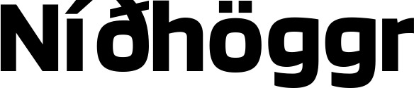 Vorschau des Bootsnamens "Níðhöggr" als Schriftzug für "Bootsbeschriftung Neu 35"