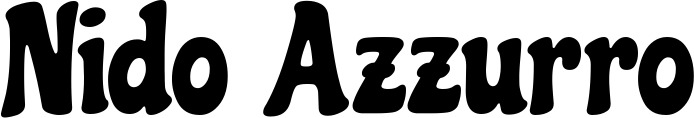 Vorschau des Bootsnamens "Nido Azzurro" als Schriftzug für "Bootsbeschriftung Neu 41"