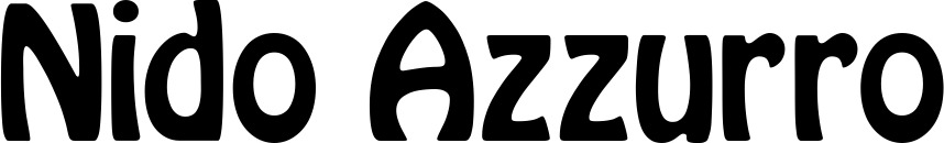 Vorschau des Bootsnamens "Nido Azzurro" als Schriftzug für "Bootsbeschriftung Fett 01"