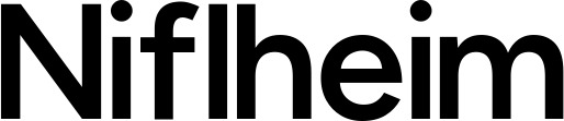 Vorschau des Bootsnamens "Niflheim" als Schriftzug für "Bootsbeschriftung Fett 18"