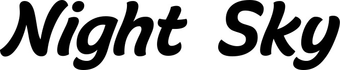 Bootsname 'Night Sky' angezeigt als 'Bootsbeschriftung Klassisch 14'
