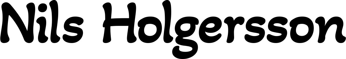 Vorschau des Bootsnamens "Nils Holgersson" als Schriftzug für "Bootsbeschriftung Klassisch 103"