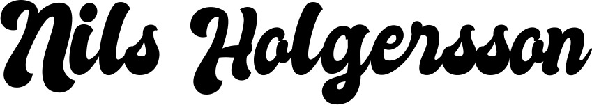 Vorschau des Bootsnamens "Nils Holgersson" als Schriftzug für "Style Klassisch 41"