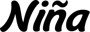 Vorschau des Bootsnamens "Niña" als Schriftzug für "Bootsbeschriftung Klassisch 14"
