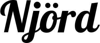 Vorschau des Bootsnamens "Njörd" als Schriftzug für "Bootsbeschriftung Neu 50"
