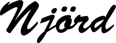 Vorschau des Bootsnamens "Njörd" als Schriftzug für "Bootsbeschriftung Klassisch 03"