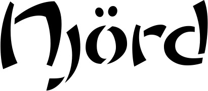 Vorschau des Bootsnamens "Njörd" als Schriftzug für "Bootsbeschriftung Neu 03"