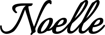 Vorschau des Bootsnamens "Noelle" als Schriftzug für "Bootsbeschriftung Klassisch 58"
