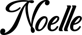 Vorschau des Bootsnamens "Noelle" als Schriftzug für "Bootsbeschriftung Klassisch 50"