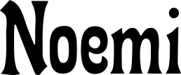 Vorschau des Bootsnamens "Noemi" als Schriftzug für "Bootsbeschriftung Neu 44"