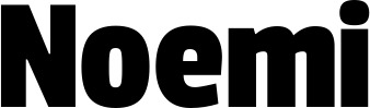 Vorschau des Bootsnamens "Noemi" als Schriftzug für "Bootsbeschriftung Fett 30"