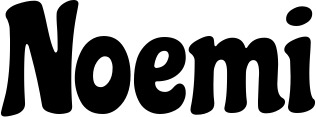 Vorschau des Bootsnamens "Noemi" als Schriftzug für "Bootsbeschriftung Neu 41"