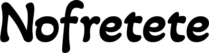 Vorschau des Bootsnamens "Nofretete" als Schriftzug für "Bootsbeschriftung Klassisch 103"
