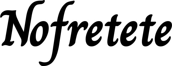 Vorschau des Bootsnamens "Nofretete" als Schriftzug für "Bootsbeschriftung Klassisch 51"