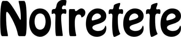 Vorschau des Bootsnamens "Nofretete" als Schriftzug für "Bootsbeschriftung Fett 01"