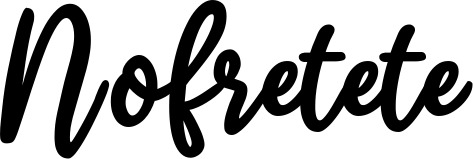 Vorschau des Bootsnamens "Nofretete" als Schriftzug für "Bootsbeschriftung Klassisch 74"