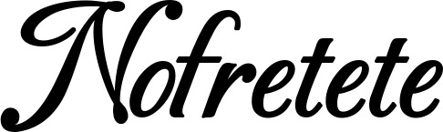 Vorschau des Bootsnamens "Nofretete" als Schriftzug für "Bootsbeschriftung Klassisch 50"