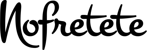 Vorschau des Bootsnamens "Nofretete" als Schriftzug für "Style Klassisch 81"