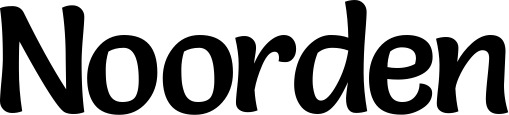 Vorschau des Bootsnamens "Noorden" als Schriftzug für "Bootsbeschriftung Klassisch 94"