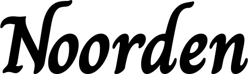 Vorschau des Bootsnamens "Noorden" als Schriftzug für "Bootsbeschriftung Klassisch 51"