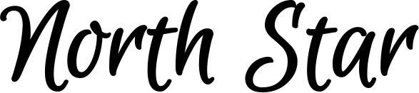 Vorschau des Bootsnamens "North Star" als Schriftzug für "Bootsbeschriftung Klassisch 105"